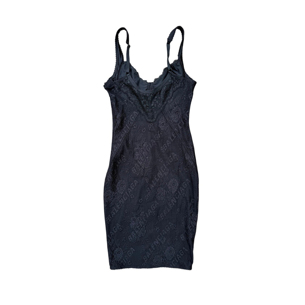 Balenciaga Stretch Lace Lingerie Mini Dress NEW EU 40 (US M)