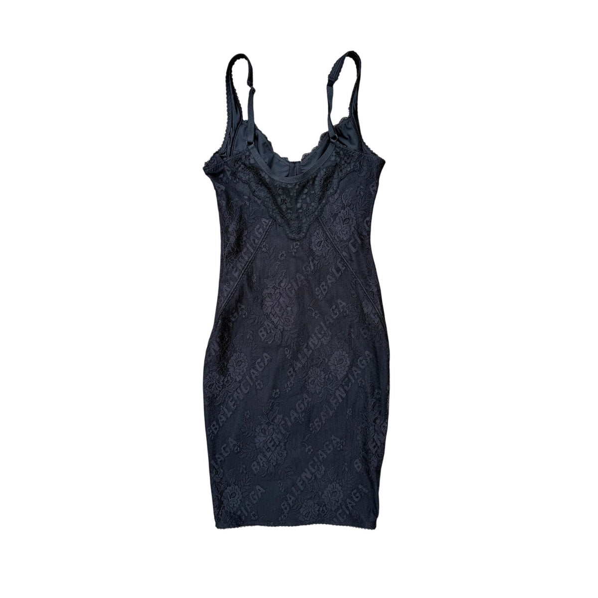 Balenciaga Stretch Lace Lingerie Mini Dress NEW EU 40 (US M)