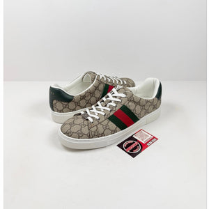 Size 8.5US - Gucci Ace Monogram Beige NEW