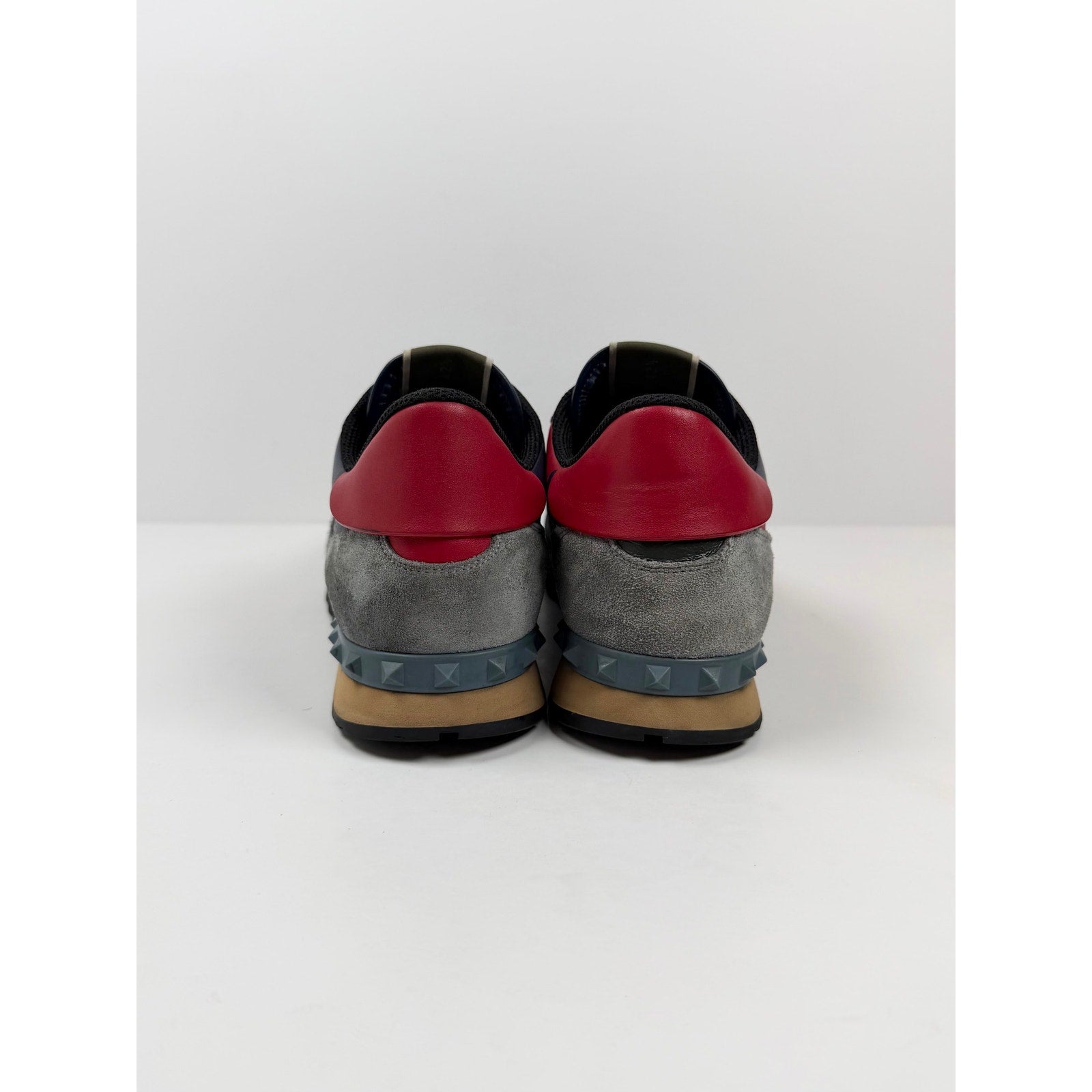 Size 9.5 - Valentino Garavani Rockrunner Marine Blue red