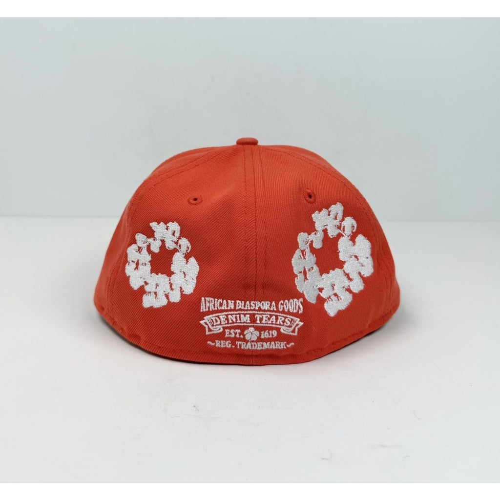 Denim Tears Cotton Wreath Orange Hat Size 7/NEW!