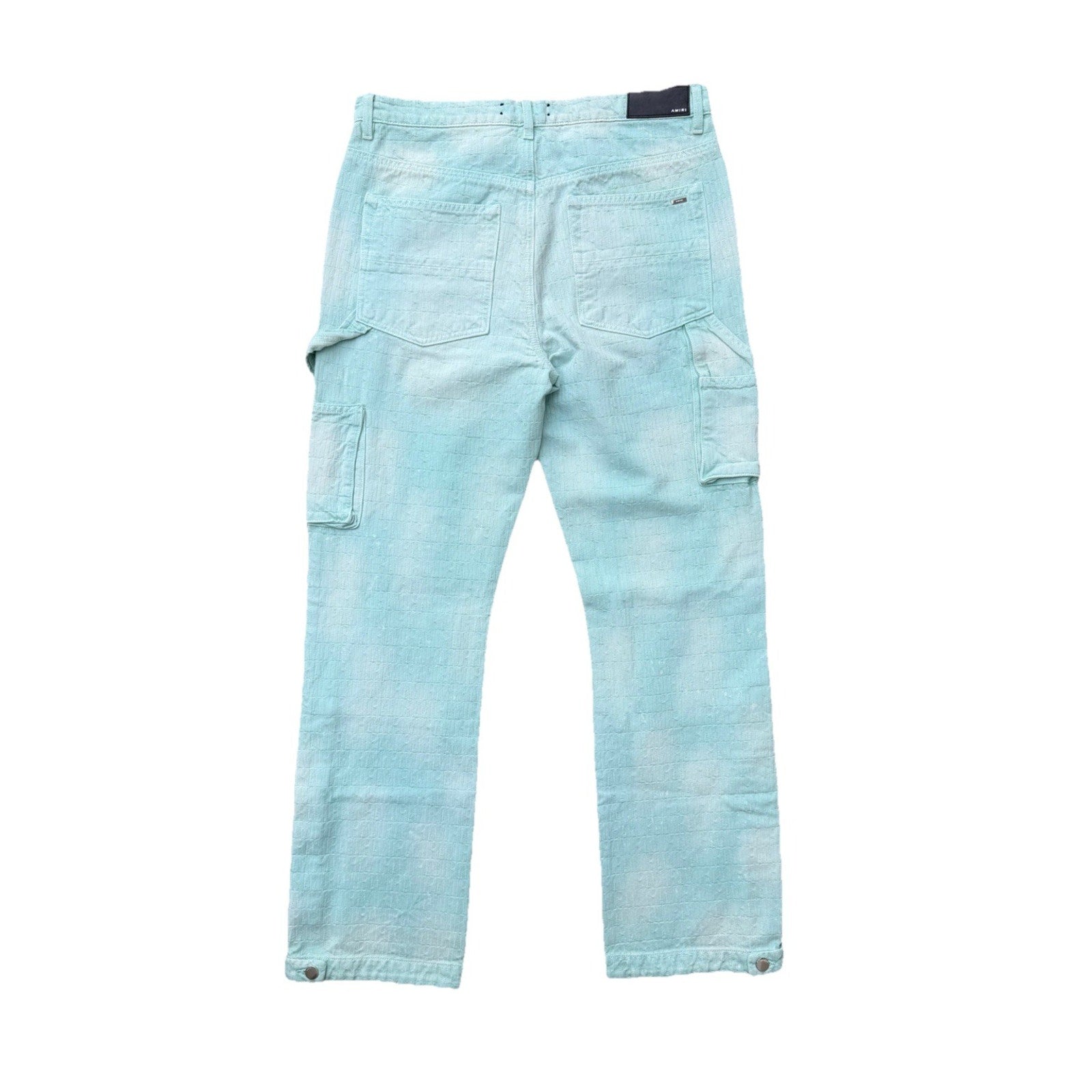 Size 34 - Amiri Jacquard Carpenter Aqua Blue Jeans