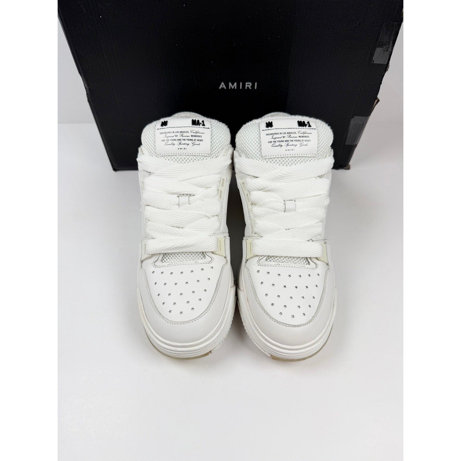 Size 44EU/11US - Amiri MA-1 White Sneakers