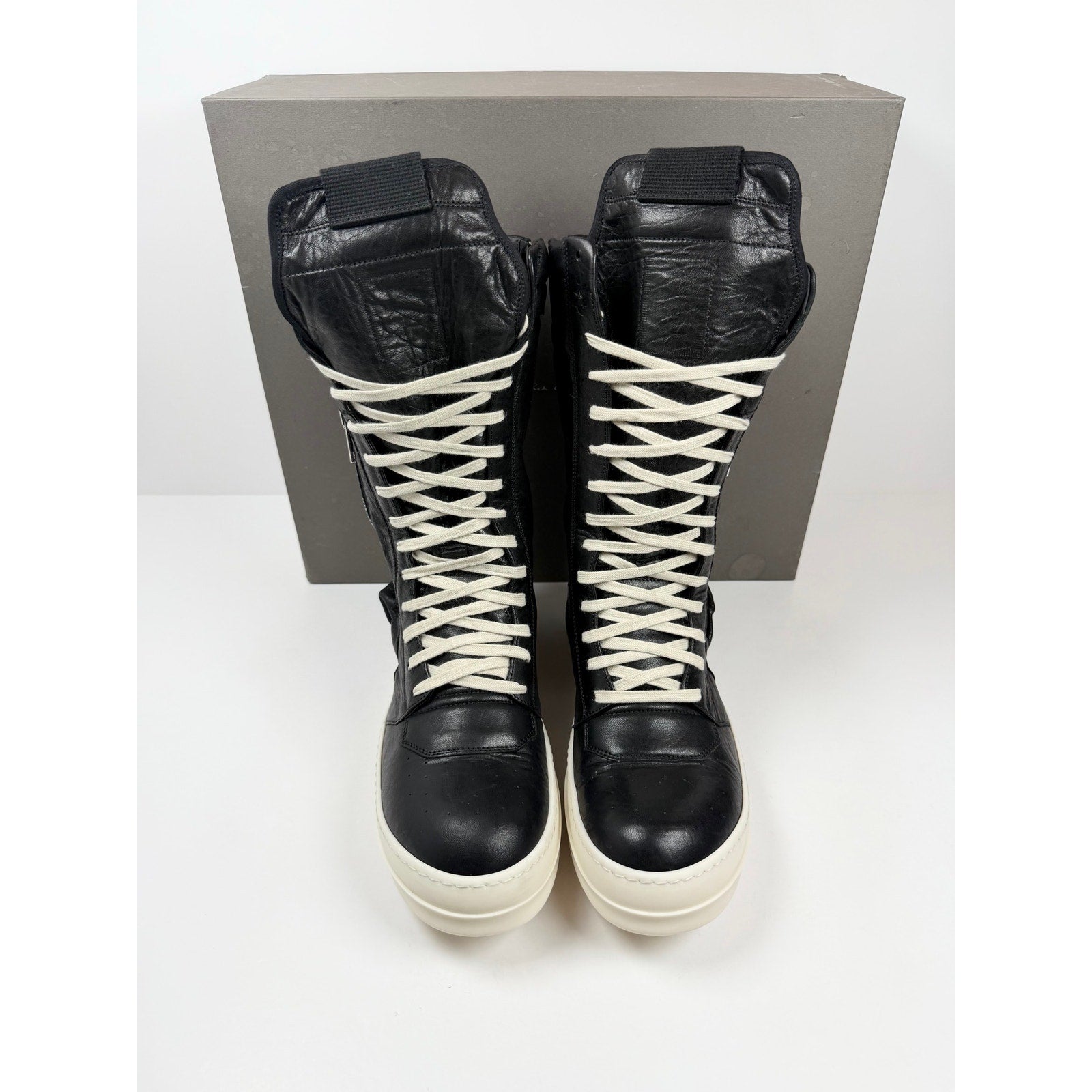 Size 10US - Rick Owens Cargo Geobasket Leather High NEW!