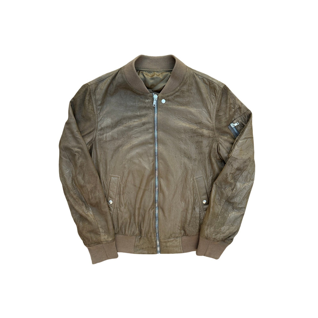 Size M - Rick Owens Leather Bomber Jacket
