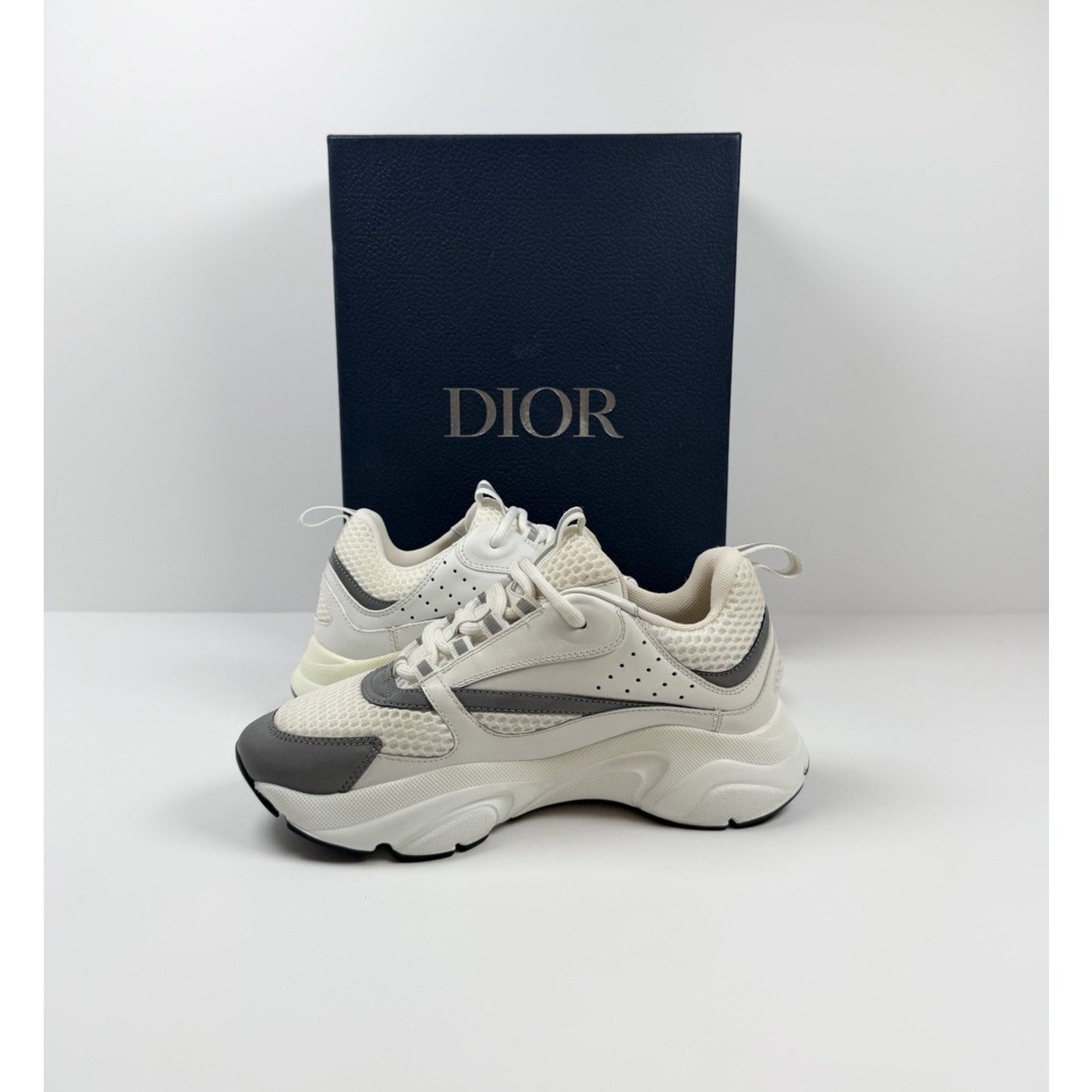 Size 38EU/8W - Dior B22 White Silver Women's NEW!