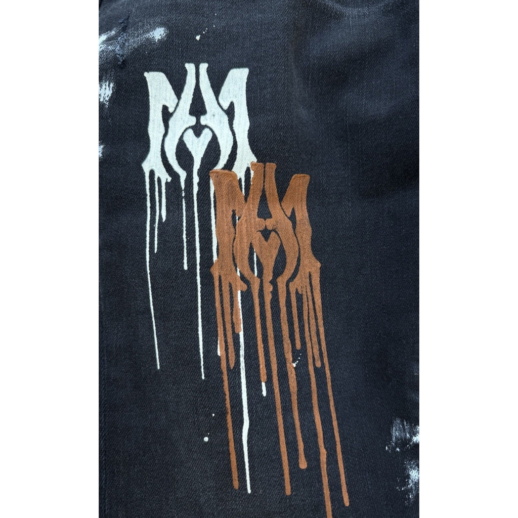 Size 34 - Amiri Aged Black MA Drip Jeans NEW