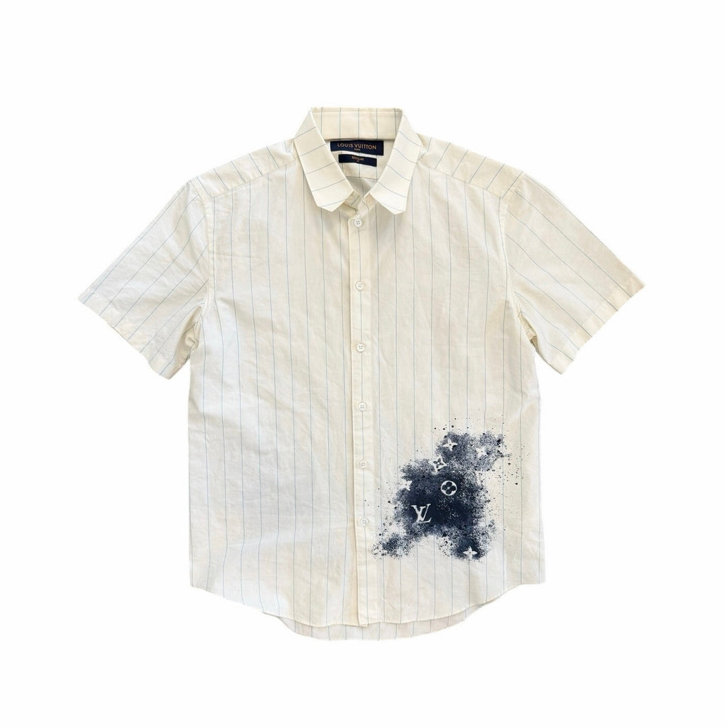Size S - Louis Vuitton x Virgil Ink Monogram Shirt