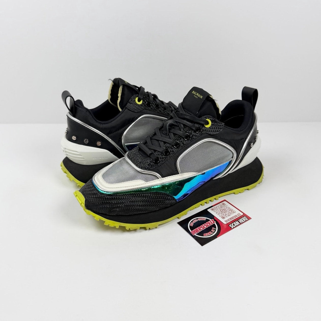 Size 8 - Balmain Racer Low Top Sneakers