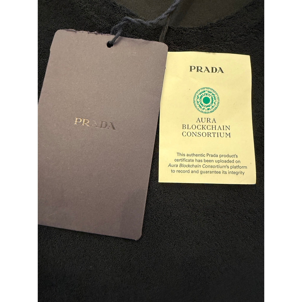 Tagged 2XL (Fits Like Large) Prada Logo Plaque T shirt NEW