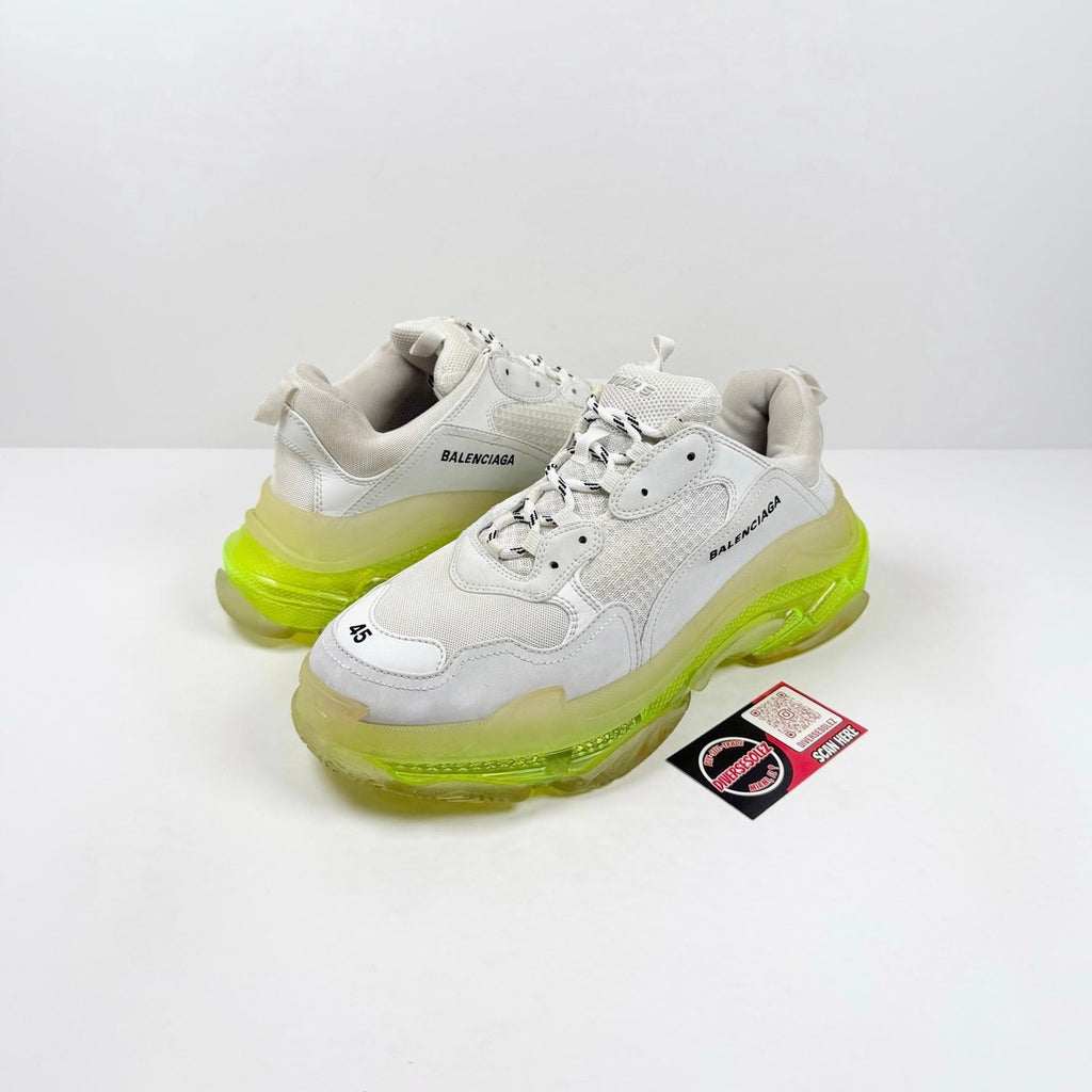 Size 45EU/12US - Balenciaga Triple S White Neon