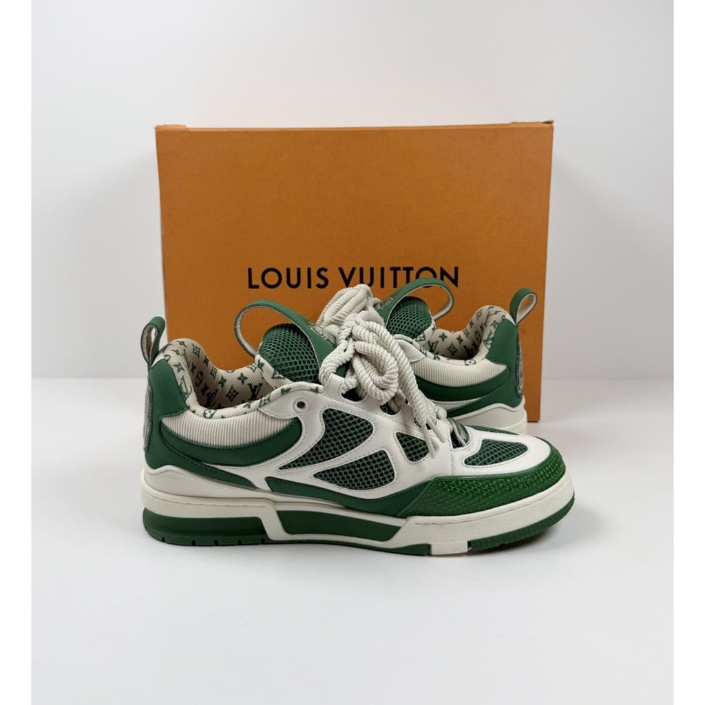Size 8.5LV/9.5US - Louis Vuitton Skate Leather Green Sneakers