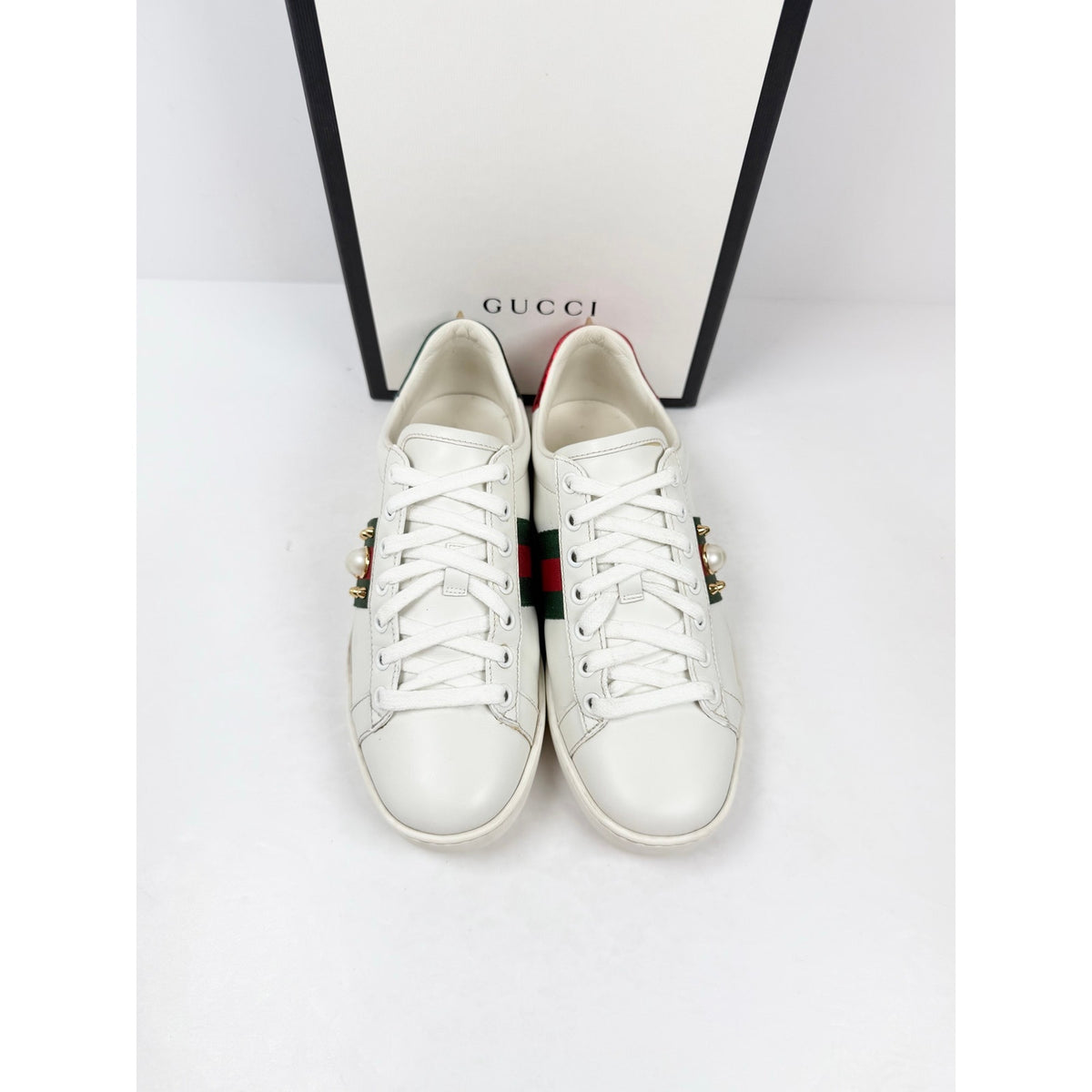Size 36/6 - Gucci Ace Leather Low Top Womens’s
