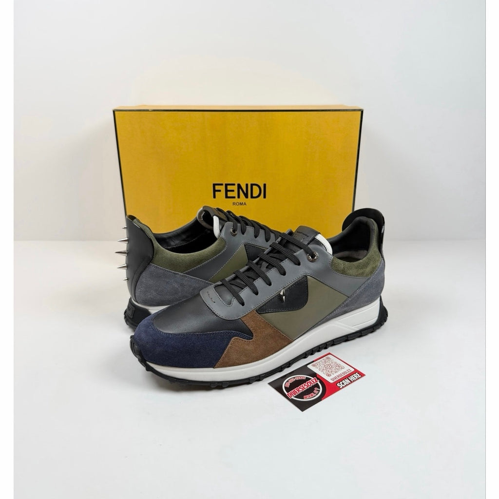 Size 10UK/11US - Fendi Monster Eyes Low Top