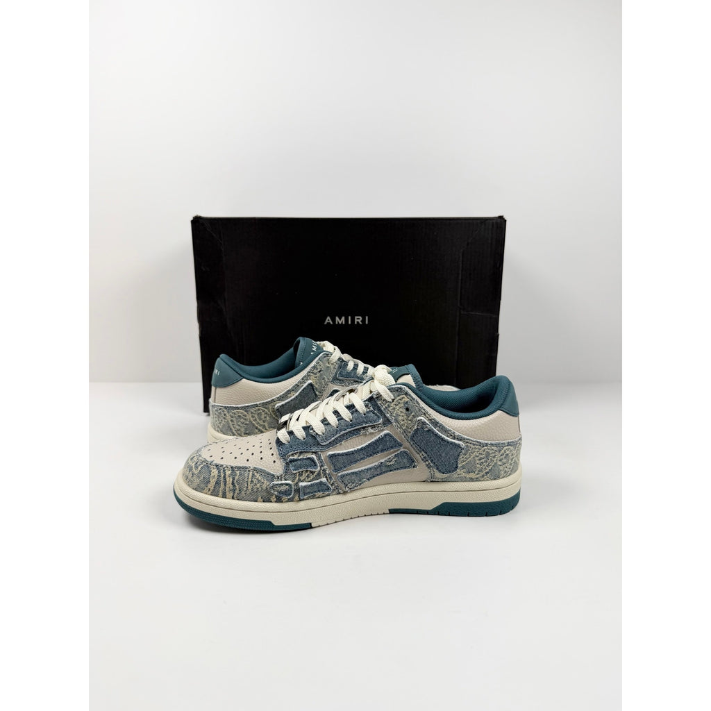 Size 40EU/7US - Amiri Skel Top Low Denim Blue NEW