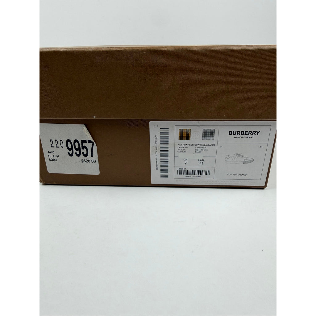 Size 41EU/8US - Burberry Low Top Check
