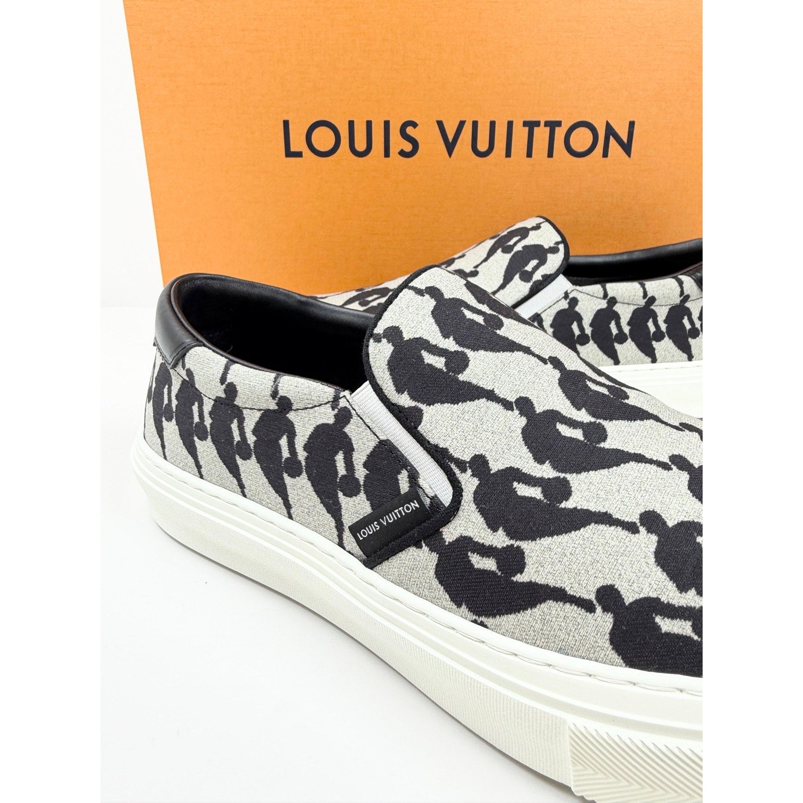 Size 7LV/8US - Louis Vuitton x NBA Trocadero Slip On NEW