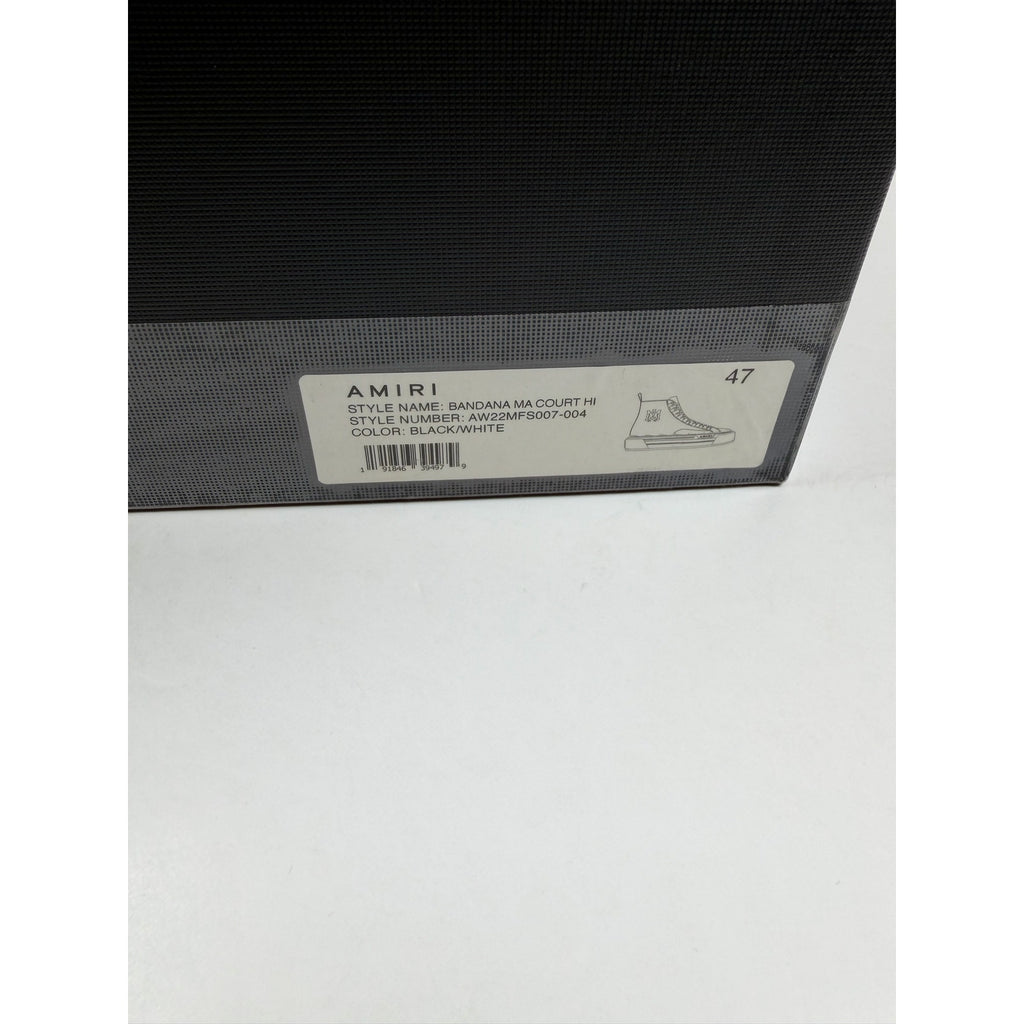 Size 47EU/14US - Amiri Court Bandana High Top NEW