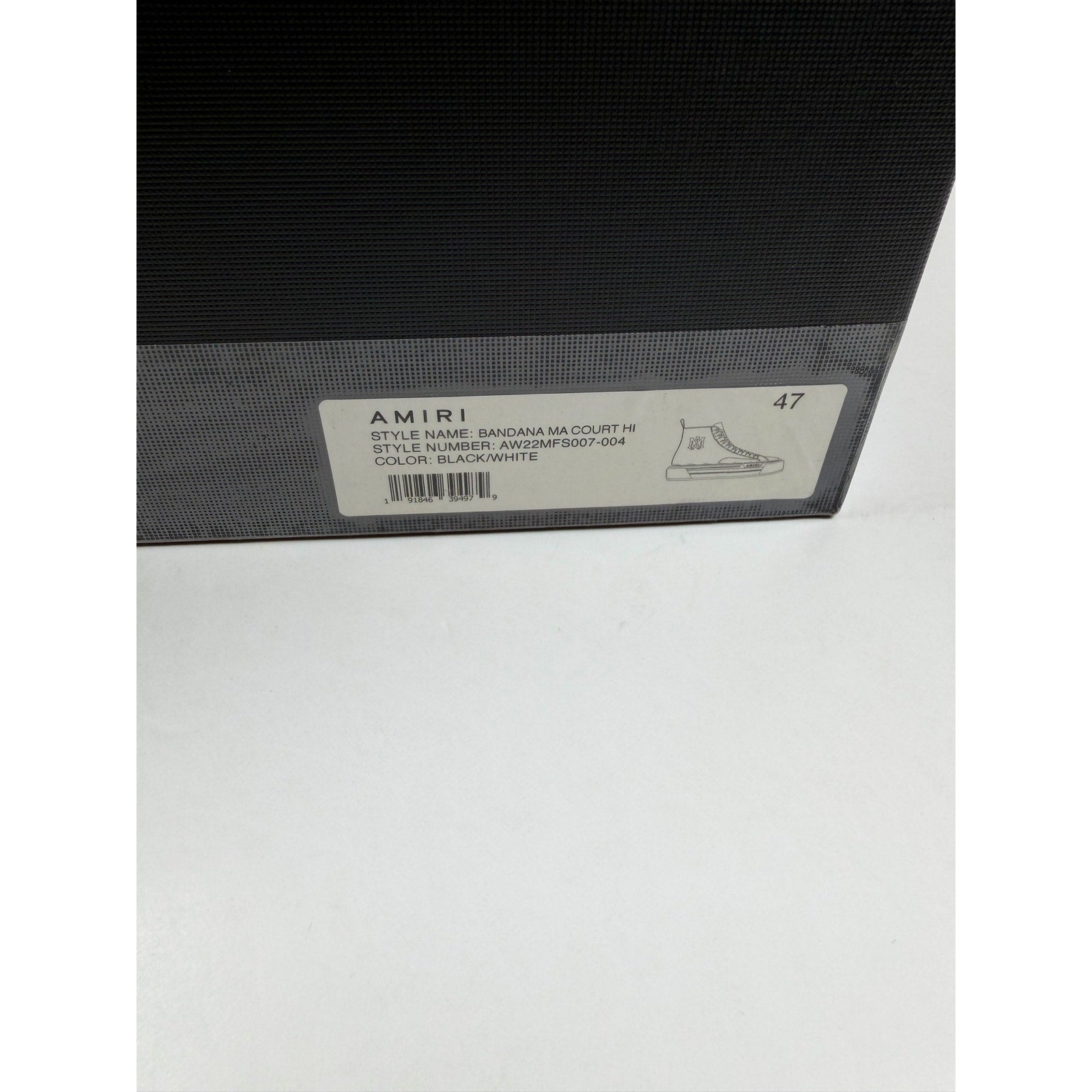 Size 47EU/14US - Amiri Court Bandana High Top NEW