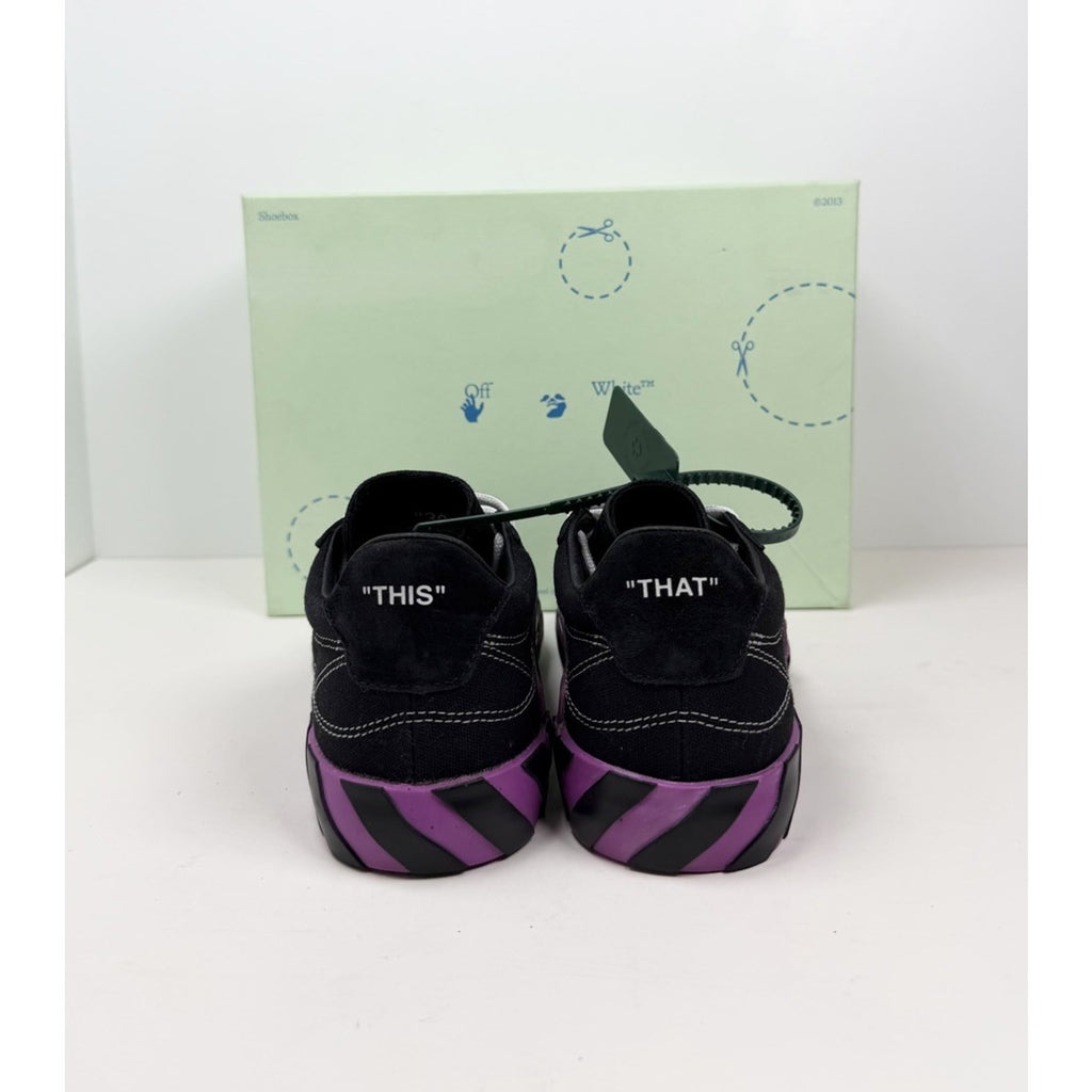 Size 36EU/6W - Off-White Vulcanized Canvas Black/Purple