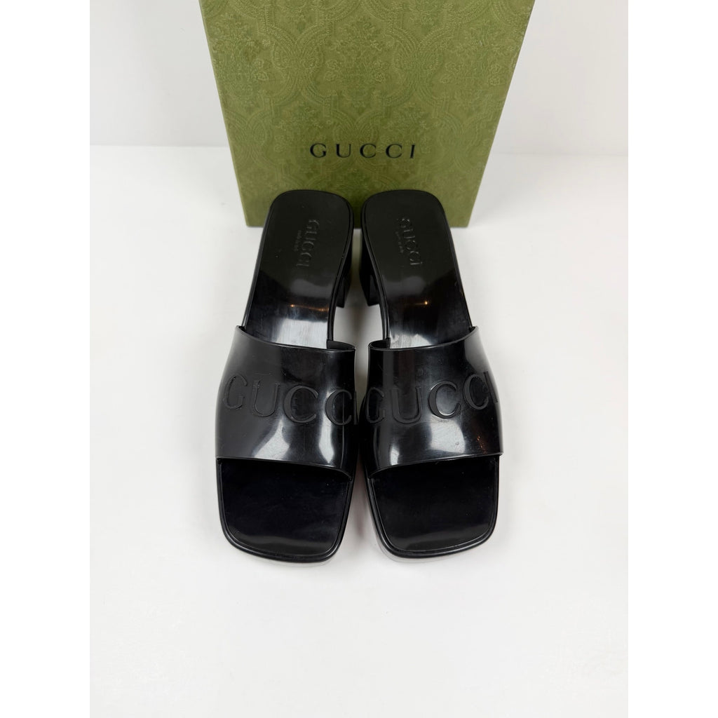 Size 40EU/10W - Gucci Rubber Platform Sandals