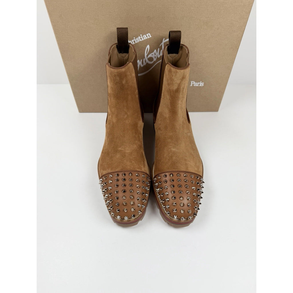 Size 7.5US - Christian Louboutin Melon Spikes Boots NEW
