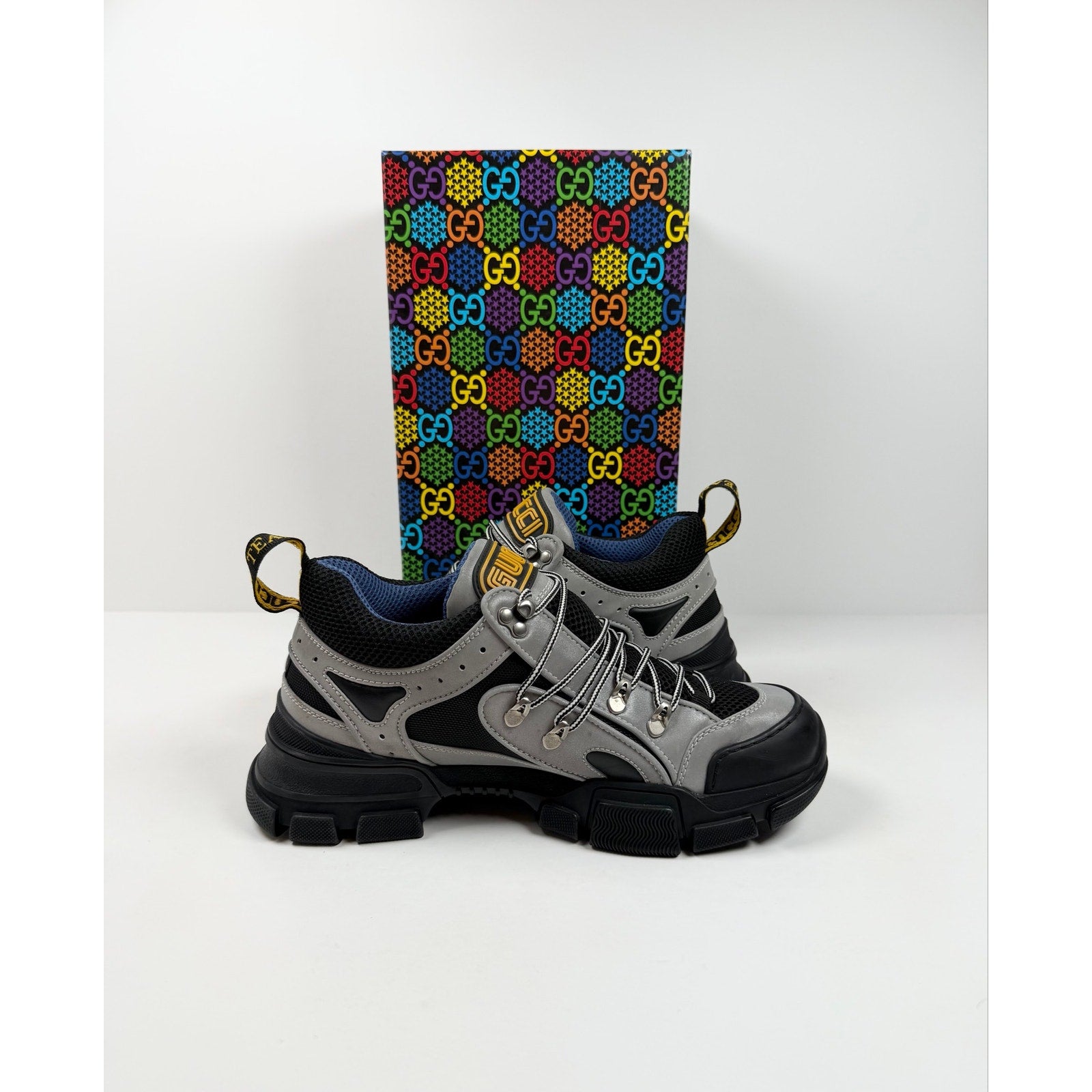 Size 8.5US - Gucci Flashtrek Reflective Grey