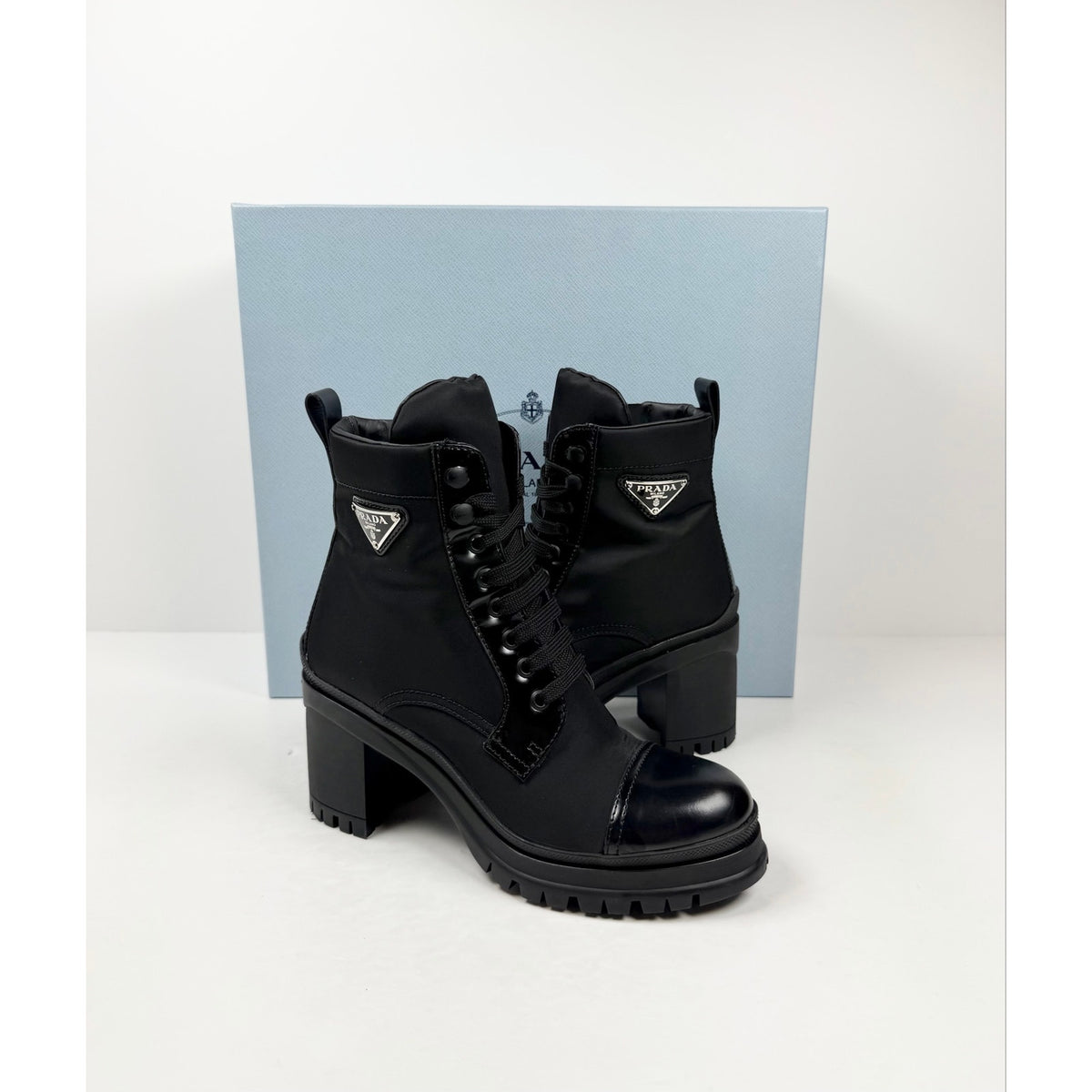 Size 6.5 - Prada Combat Ankle Boots Tried On!