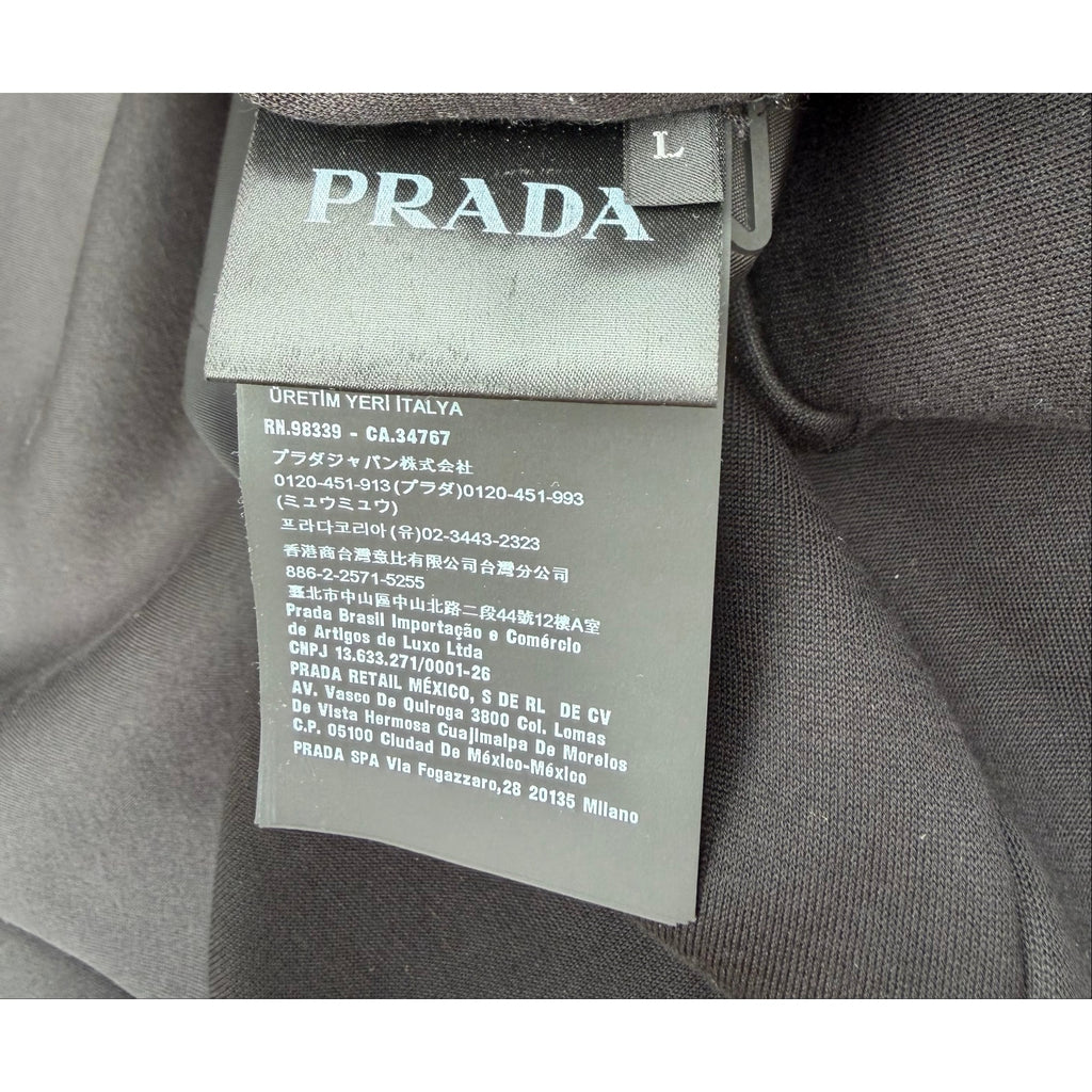Size L - Prada Re-Nylon Black Hoodie