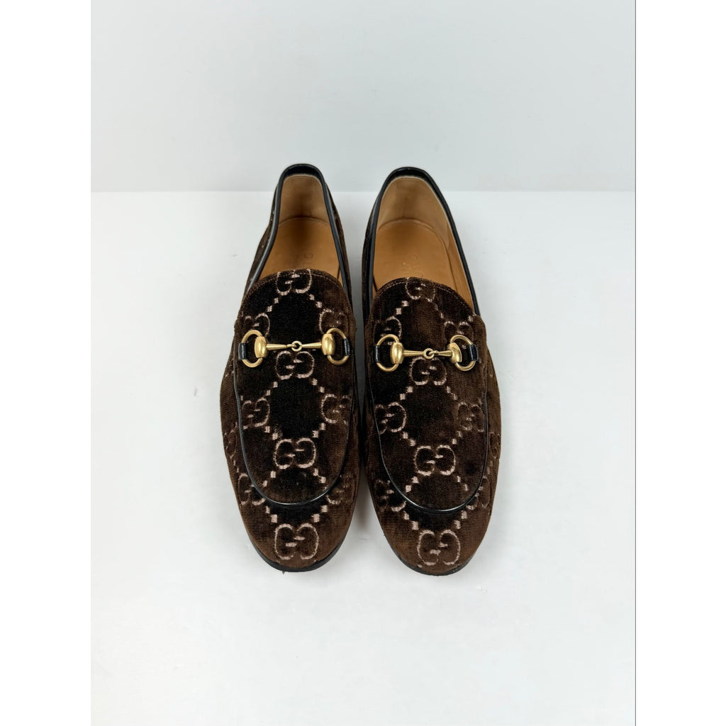 Size 7.5US - Gucci Horsebit Velvet Loafers