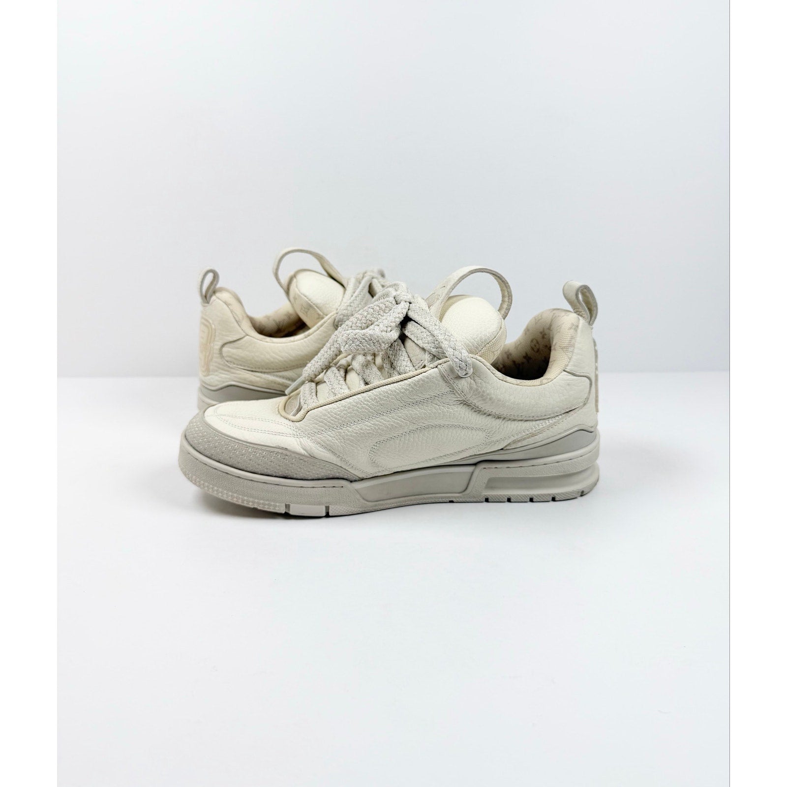 Size 8UK/9US - Louis Vuitton White Leather Skate