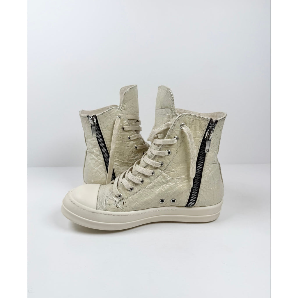 Size 41.5EU/8.5US - Rick Owens Textured Leather Ramone High Top