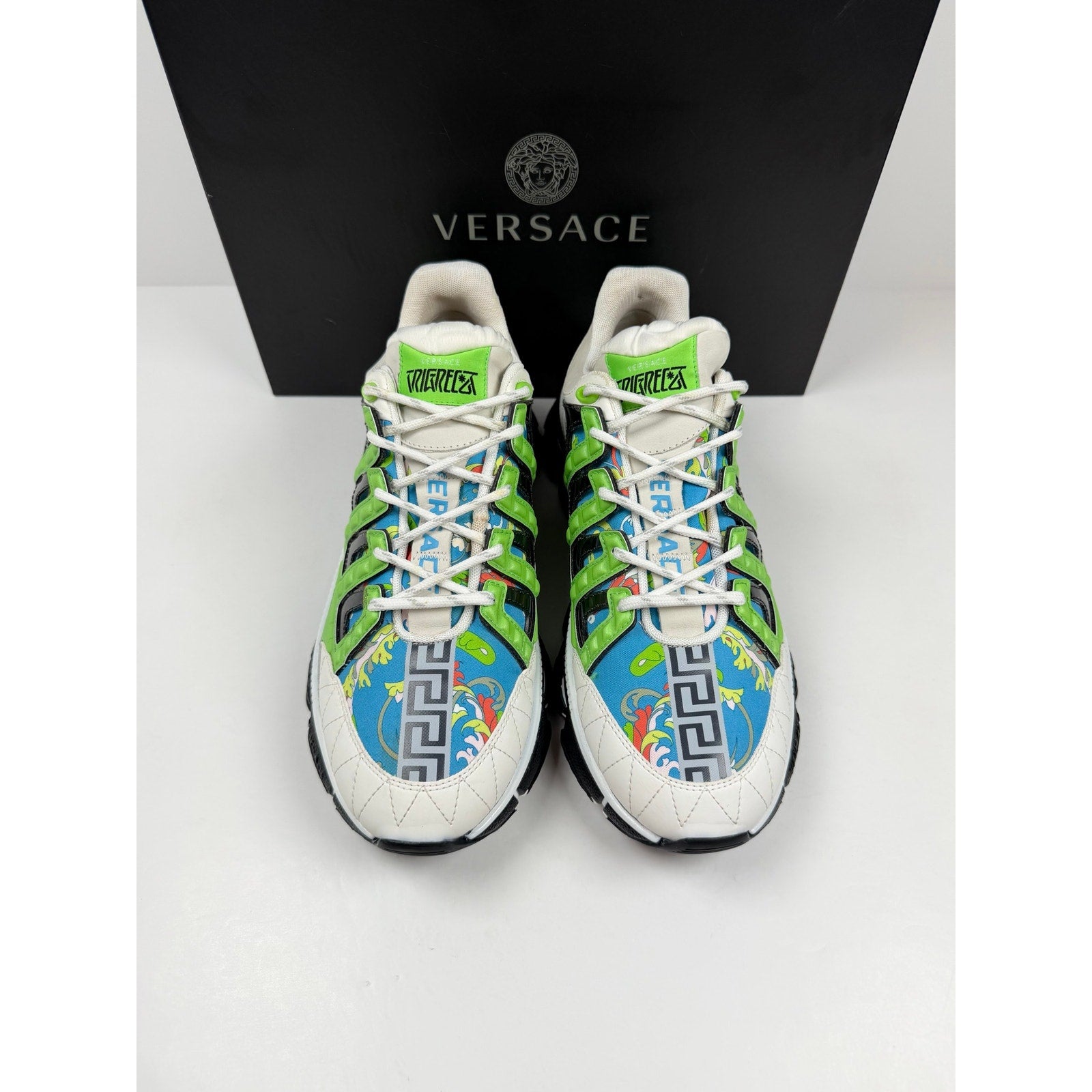 Size 11.5 - Versace Trigreca Blue Green