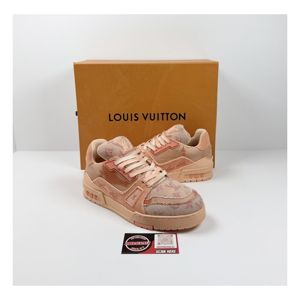 Size 6.5LV/8US - Louis Vuitton Denim Trainers Like New