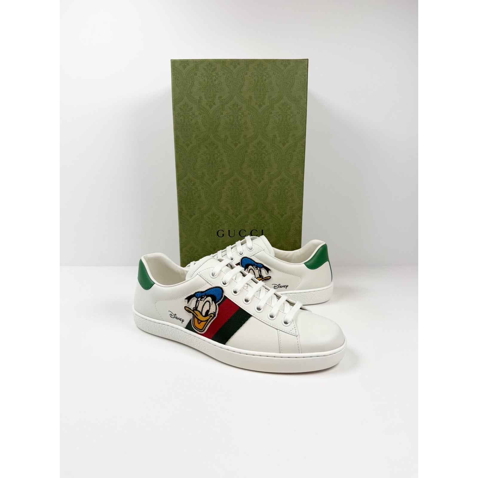 Size 7.5US - Gucci Ace X Disney Donald Duck NEW