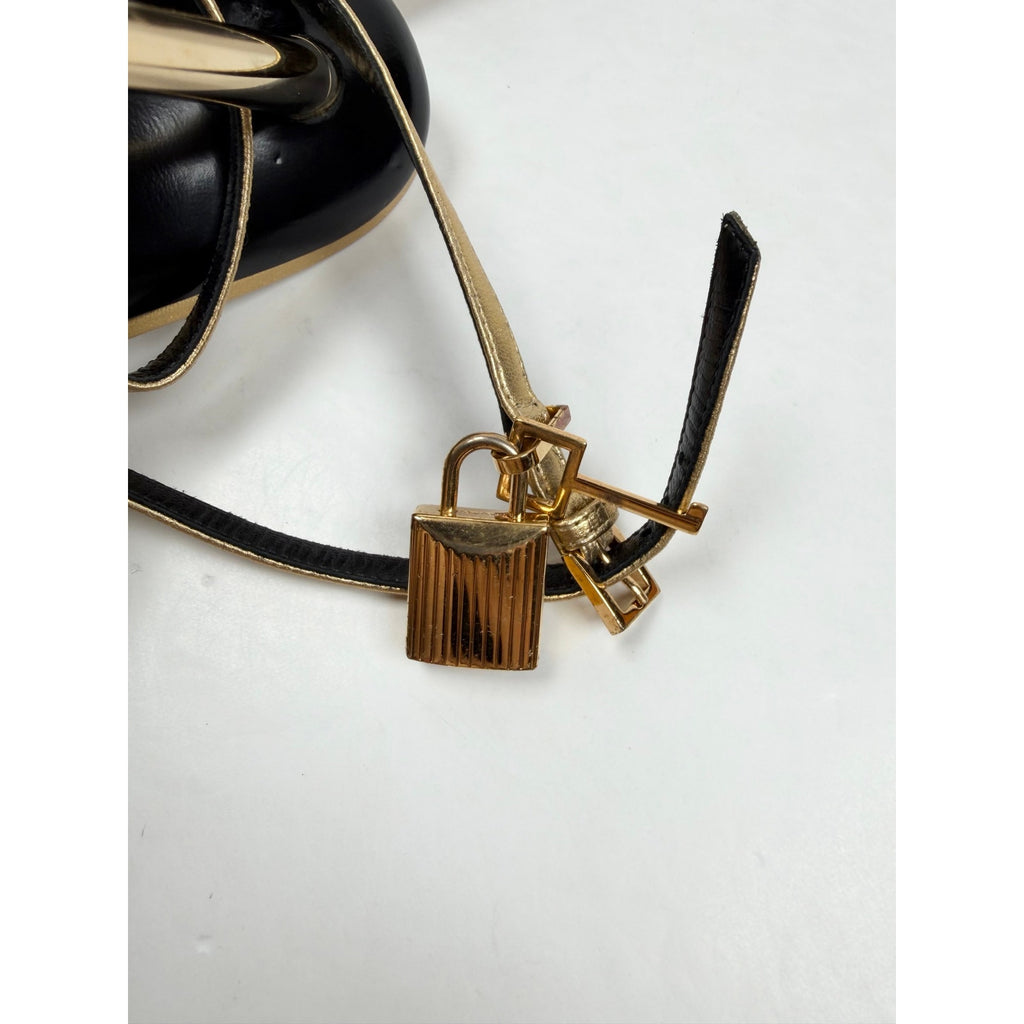 Size 11 - Tom Ford Gold Lock Stiletto Sandals