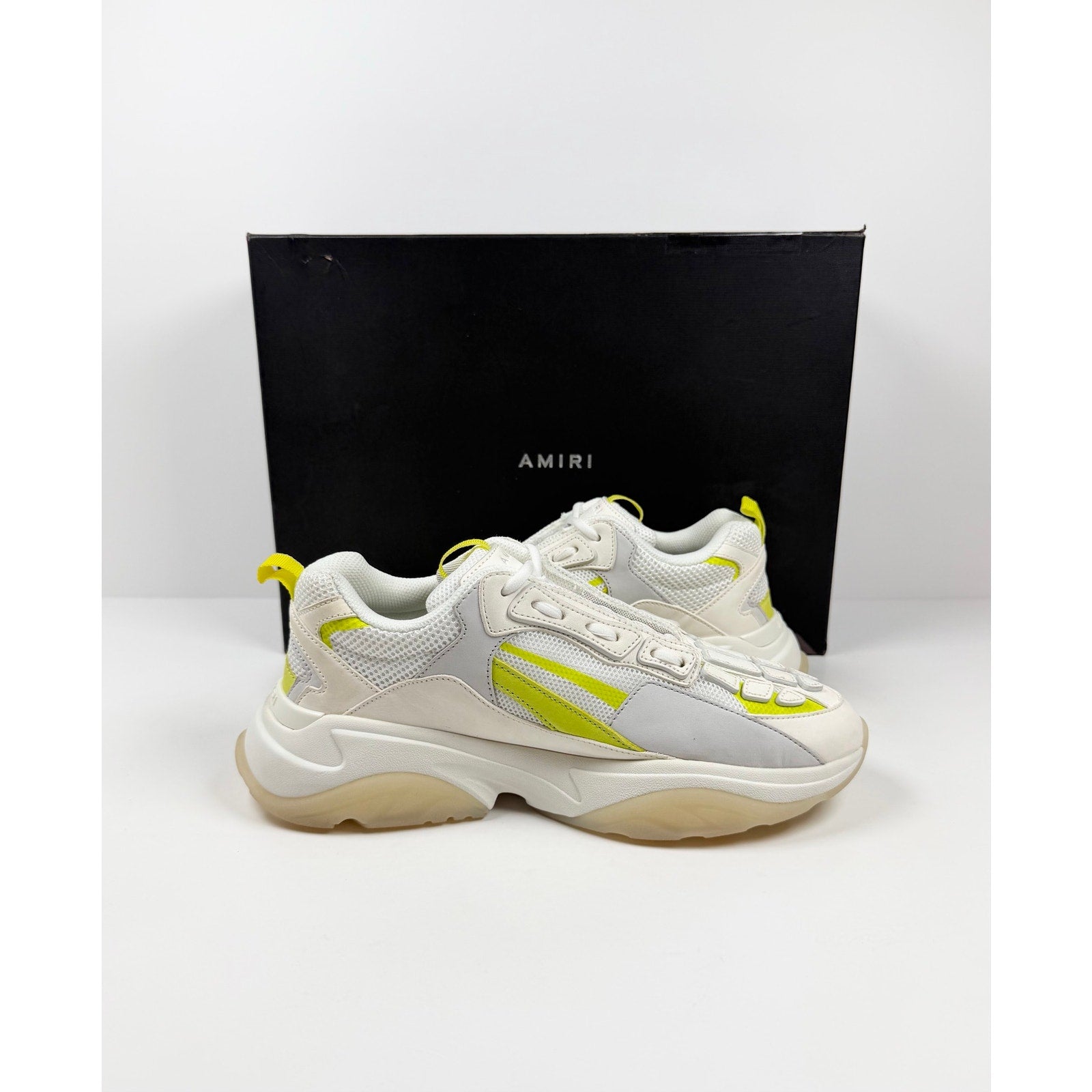 Size 43EU/10US - Amiri Bone Runner White Yellow