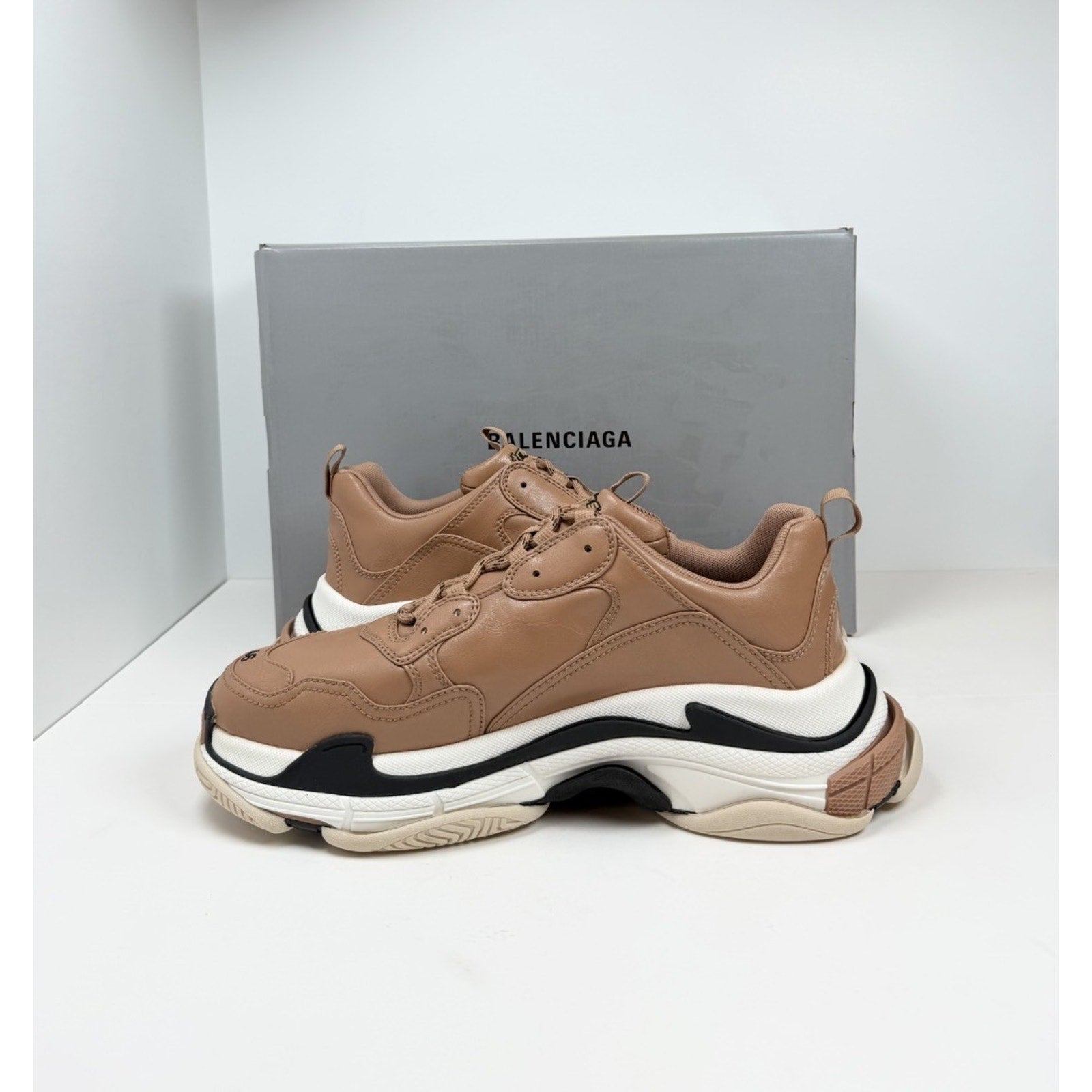 Size 46EU/13US- Balenciaga Triple S Beige NEW