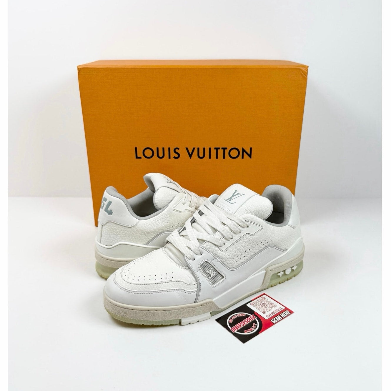 Size 8.5UK/10US - Louis Vuitton White Trainer