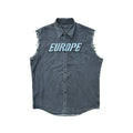 Size 2XL - Balenciaga  Oversized Distressed Denim Vest