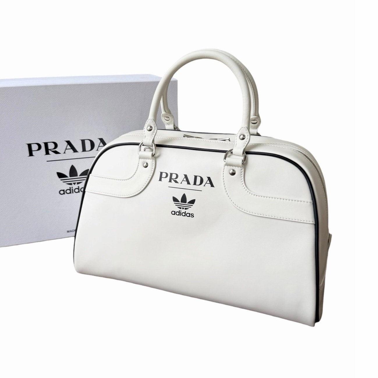 Prada x Adidas Leather Bowling Bag Limited 695/700 NEW!