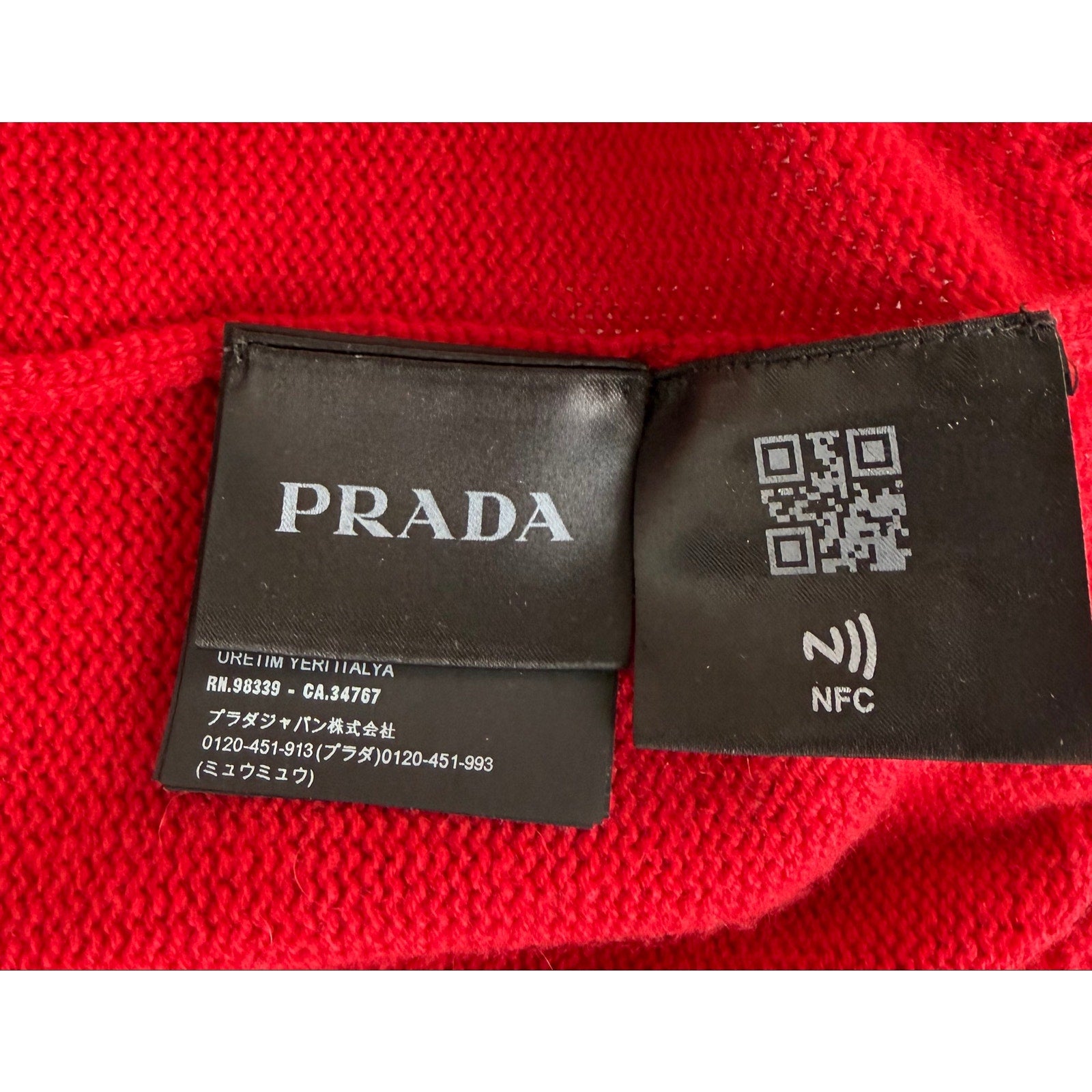 Size L - Prada Cashmere Long Sleeve Sweater