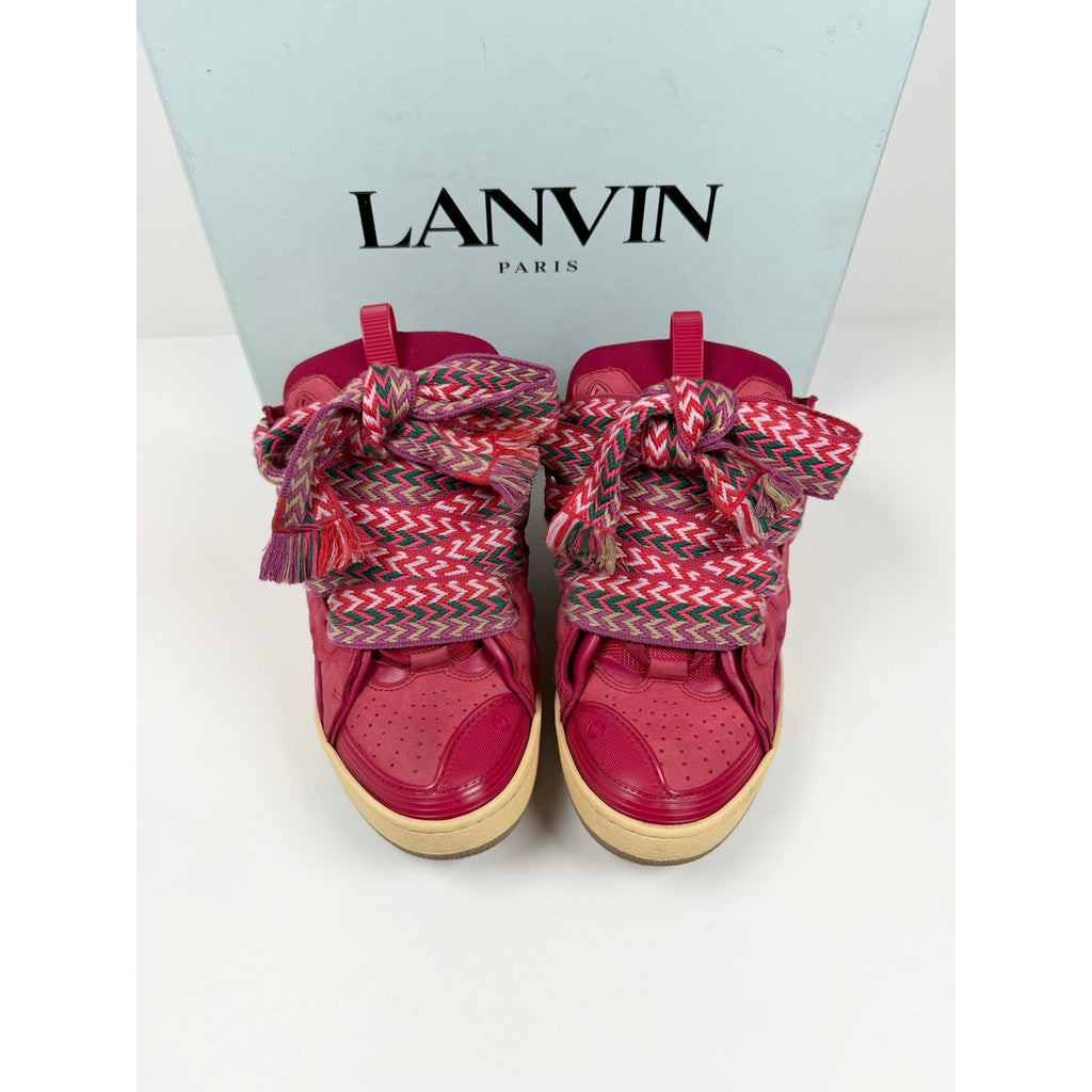 Size 42EU/9US - Lanvin Curb Red Sneakers