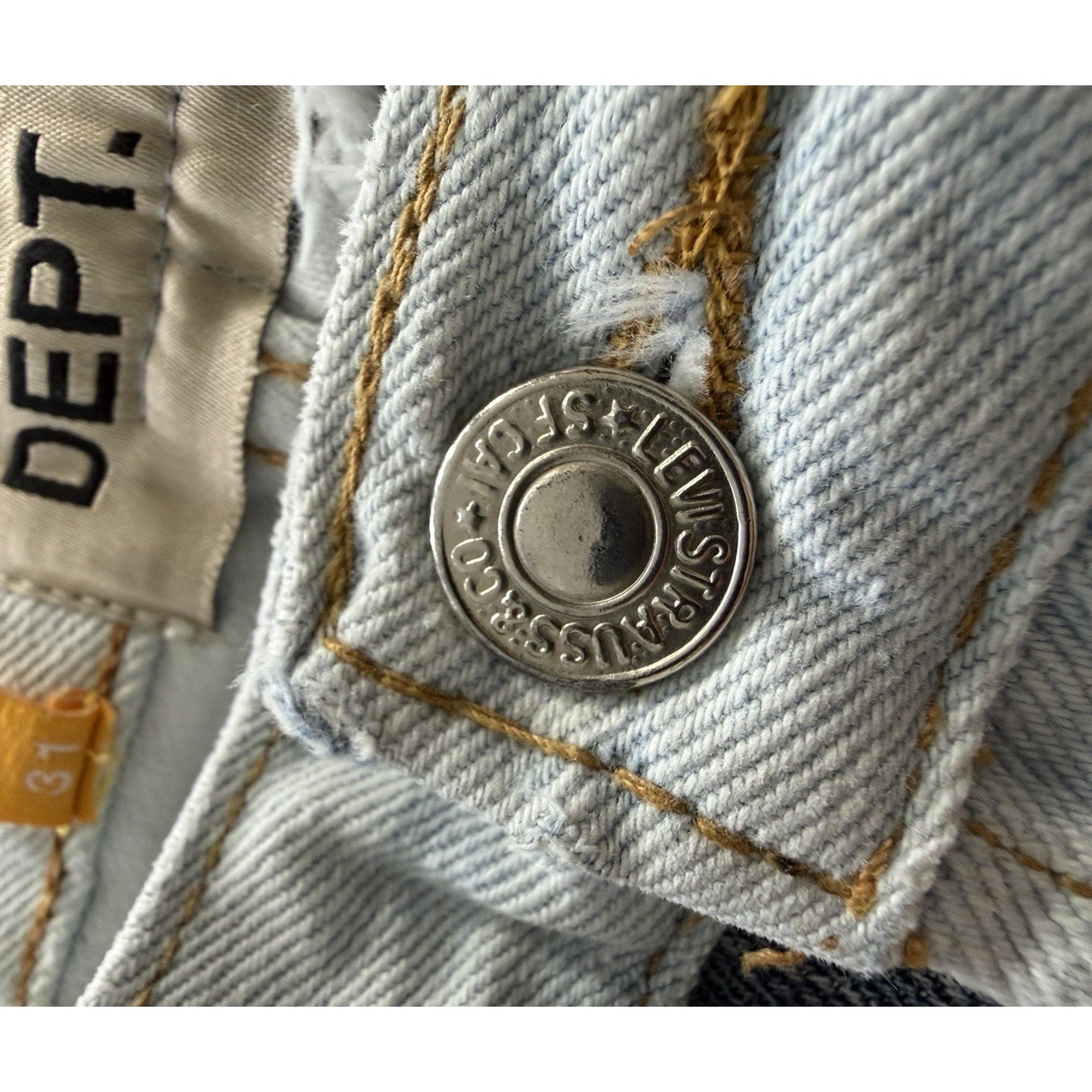 Size 31 - Gallery Dept Ken Denim Distressed Patchwork Jeans