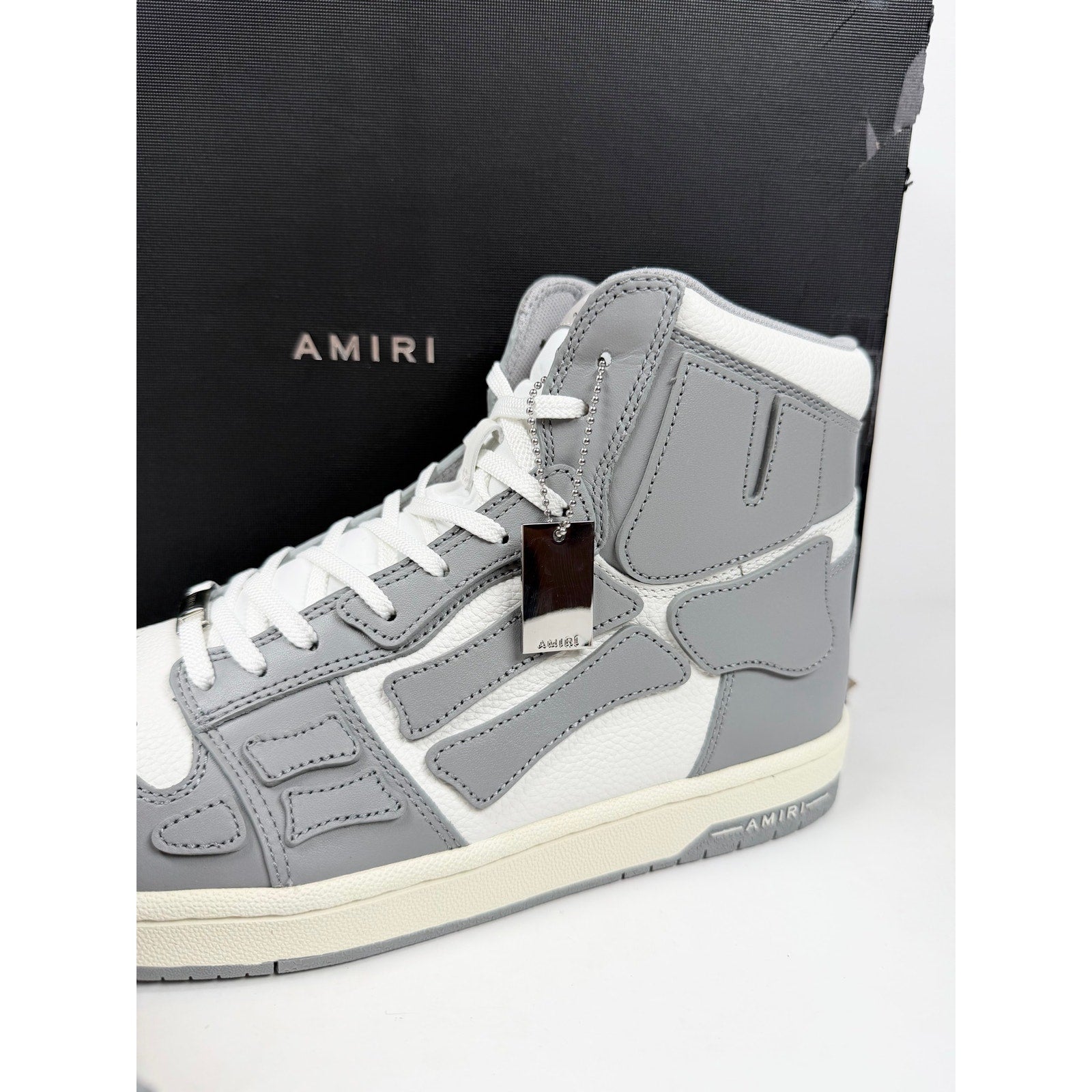 Size 46EU/13US - Amiri Skel Top Hi Grey NEW!