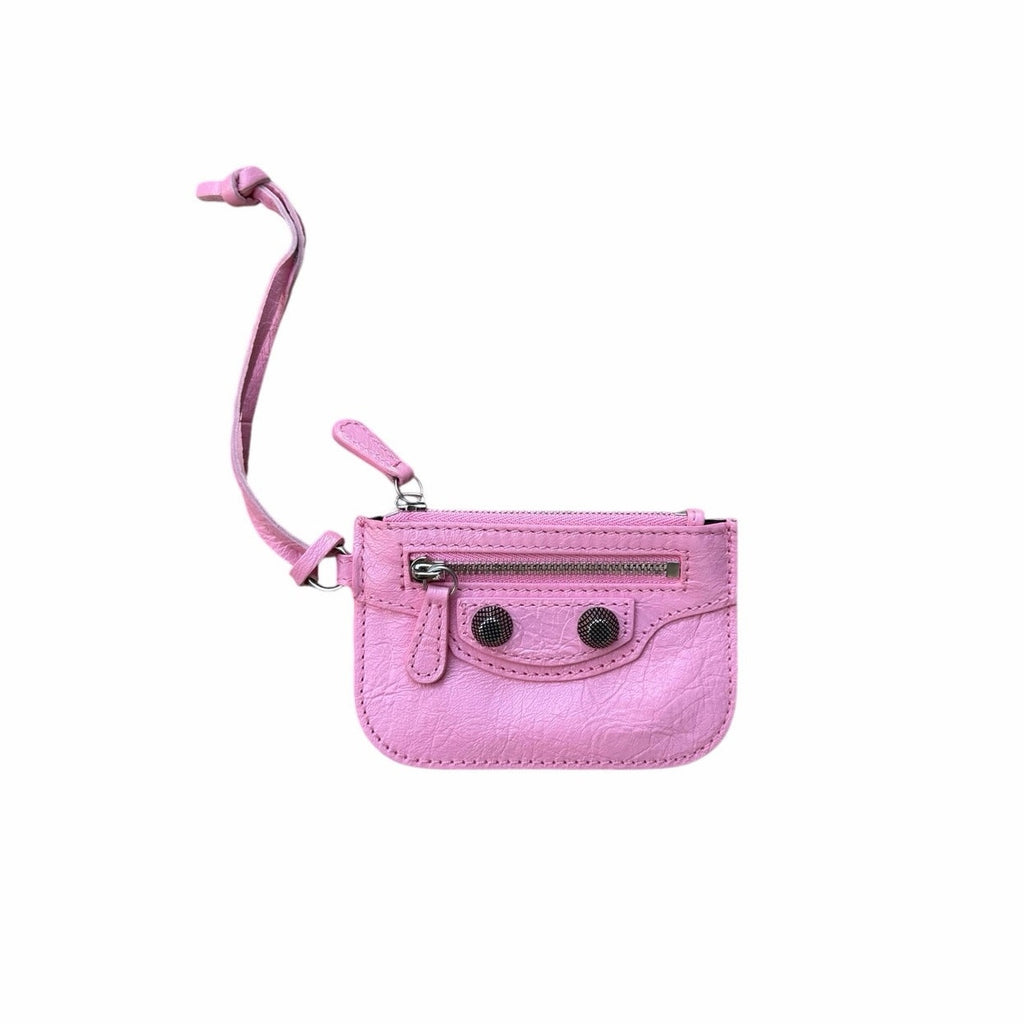 Balenciaga Pink Cagole Coin Purse NEW