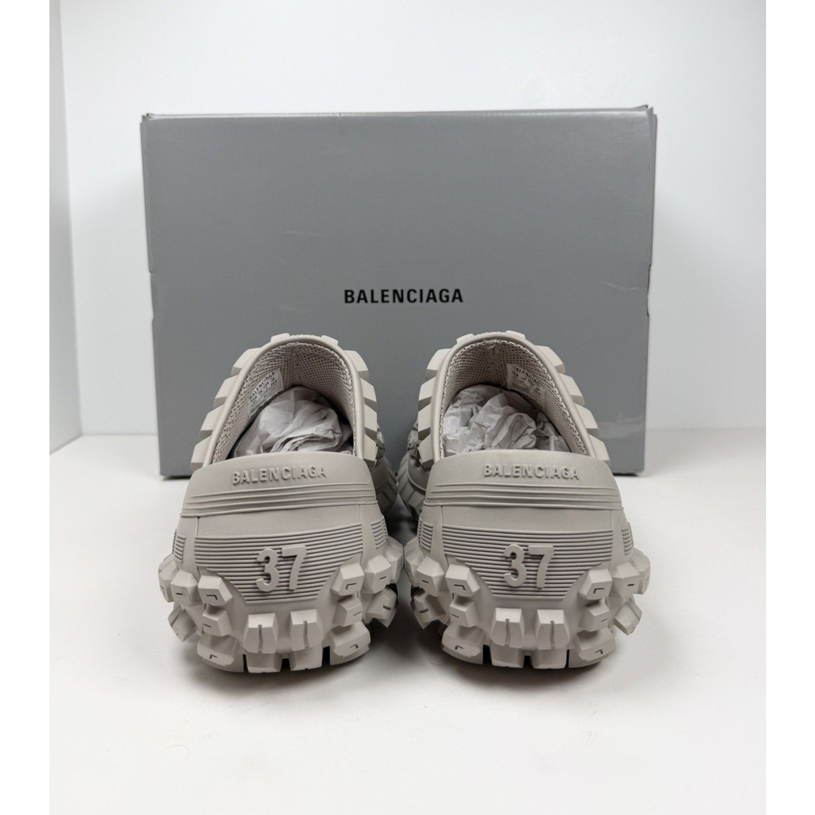 Size 7 Women's - Balenciaga Defender Beige Clogs NEW