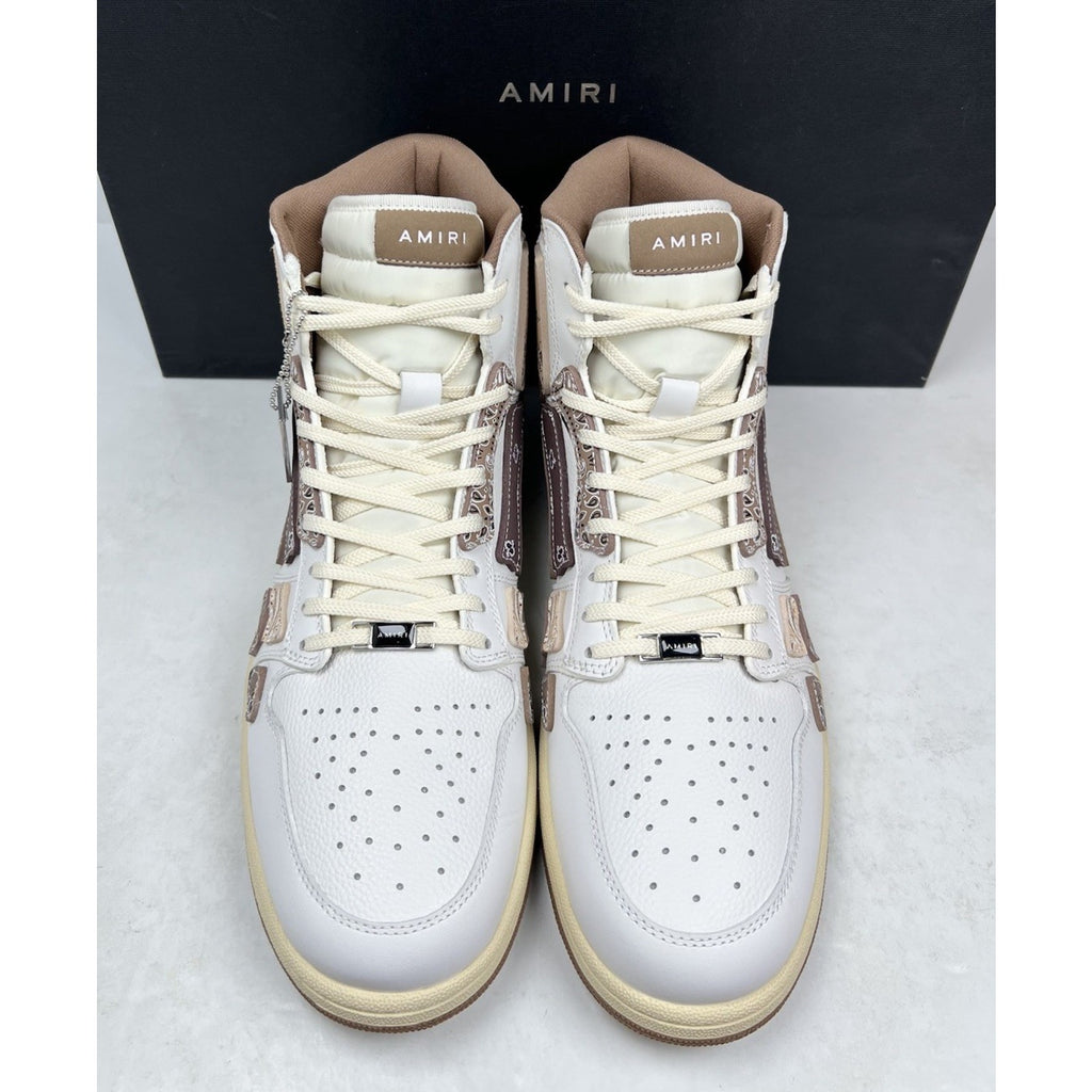 Size 47EU/14US - Amiri Skel Top Hi Bandana Brown NEW