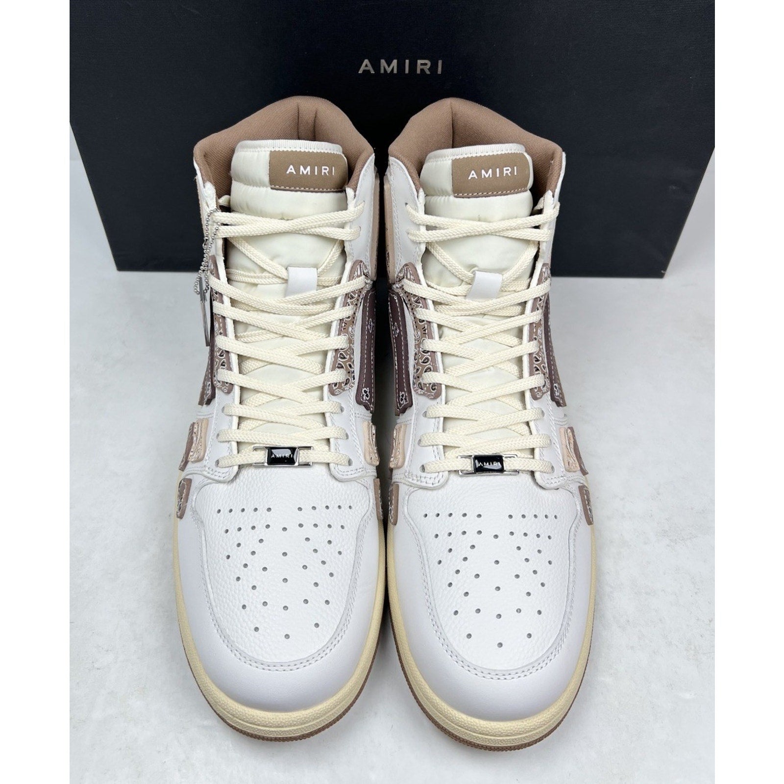 Size 47EU/14US - Amiri Skel Top Hi Bandana Brown NEW