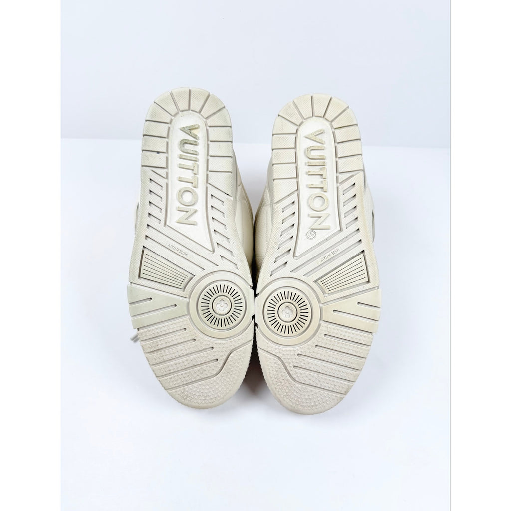 Size 8UK/9US - Louis Vuitton White Leather Skate
